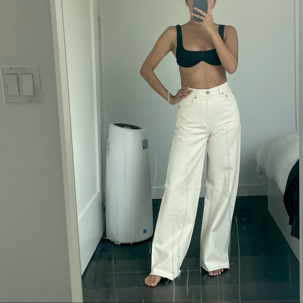 Levi’s Cream wide leg pants / jeans (worn once)